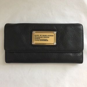 Marc by Marc Jacob Black Trifold Wallet